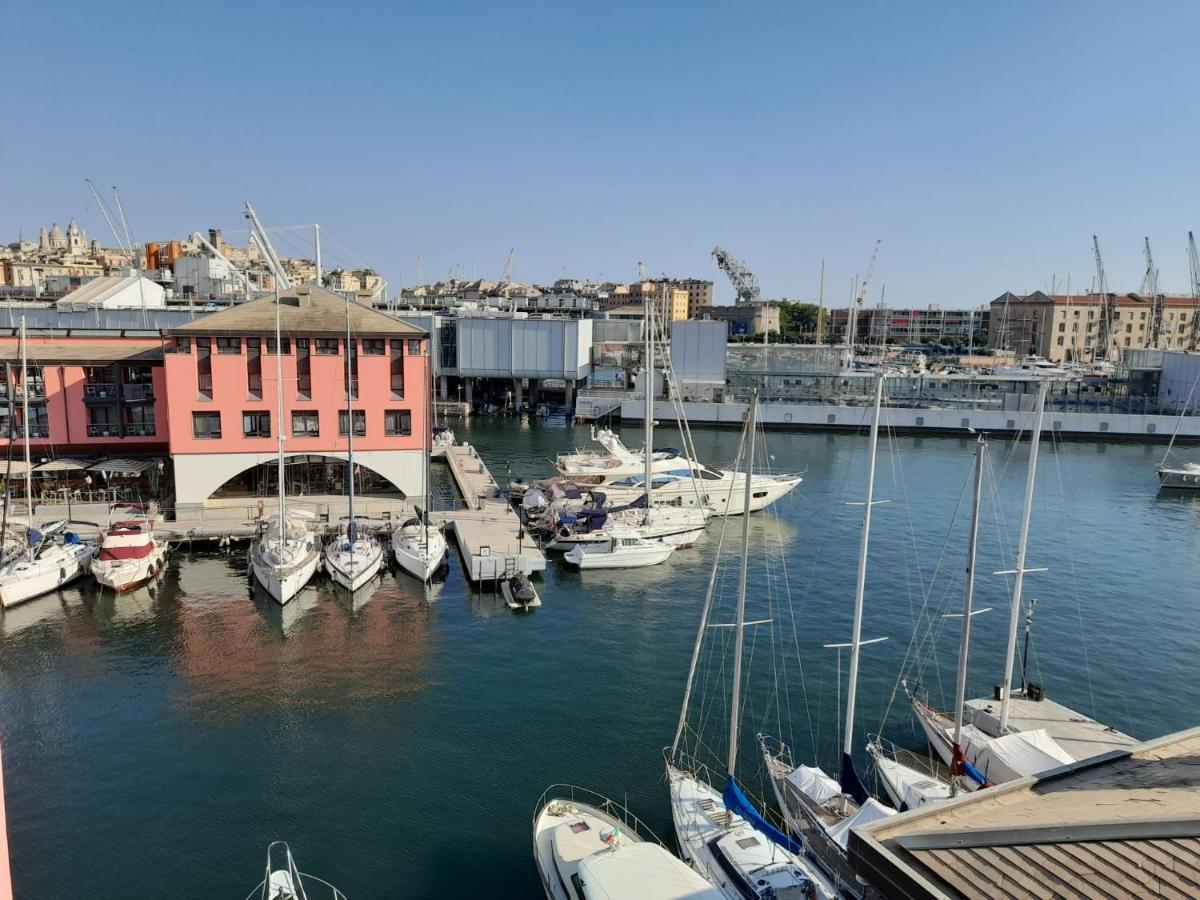 Apartamento Bilocale Vista Mare Con Terrazzo-Porto Antico- Parcheggio Scontato Génova Exterior foto