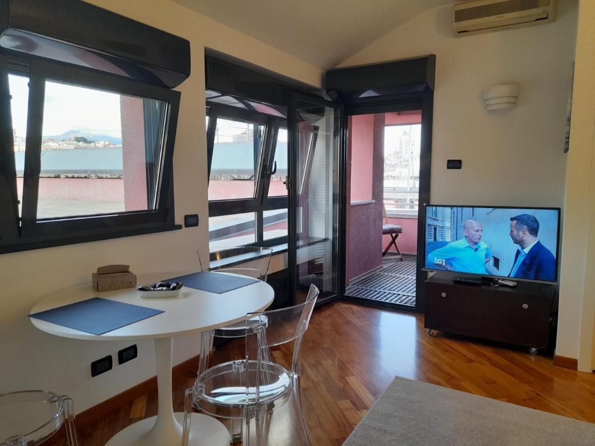 Apartamento Bilocale Vista Mare Con Terrazzo-Porto Antico- Parcheggio Scontato Génova Exterior foto